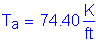 Formula: T subscript a = 74 point 40 Kips per foot
