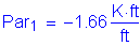 Formula: Par subscript 1 = minus 1 point 66 Kips foot per foot
