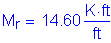 Formula: M subscript r = 14 point 60 Kips foot per foot