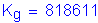 Formula: K subscript g = 818611