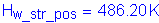 Formula: H subscript w_str_pos = 486 point 20 K