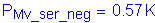 Formula: P subscript Mv_ser_neg = 0 point 57 K