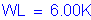 Formula: WL = 6 point 00K