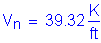 Formula: V subscript n = 39 point 32 Kips per foot