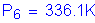 Formula: P subscript 6 = 336 point 1K