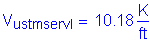 Formula: V subscript ustmservI = 10 point 18 Kips per foot