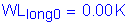 Formula: WL subscript long0 = 0 point 00 K