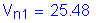 Formula: V subscript n1 = 25 point 48