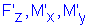 F prime subscript z , M prime subscript x , M prime subscript y