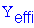 Y subscript effi