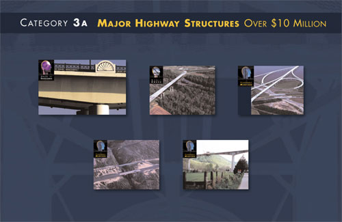 Category 3A: Major Highway Structures Over $10 Million, image of award-winning projects