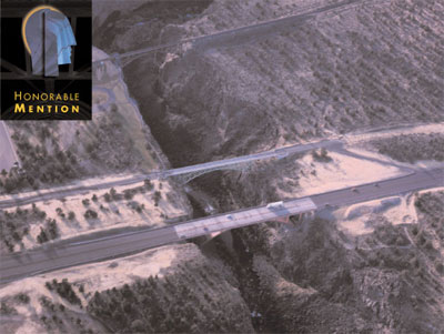 Category 3A: Major Highway Structures Over $10 Million Honorable Mention Crooked River Gorge Bridge - US Highway 97, Terrbonne, Oregon