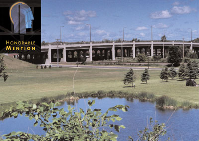 Category 3B: Major Highway Structures Under $10 Million Honorable Mention, image of project TH 33 over St. Louis River, Cloquet, Minnesota