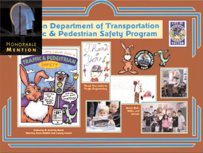 Category 6: Highway Related Projects Honorable Mention, image of safety program presentation Bicycle and Pedestrian Facilities, Tucson, AZ