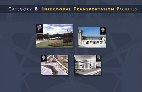 Category 8: Intermodal Transportation Facilities, images of award-winning projects