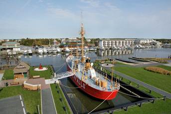 Photo of ship at dock.