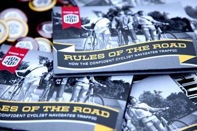 Photo of 'Rules of the Road' literature.