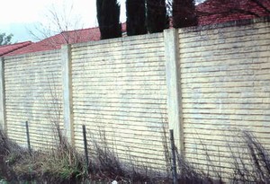 Photo showing the deterioration of the coating on a panel due to ultraviolet light