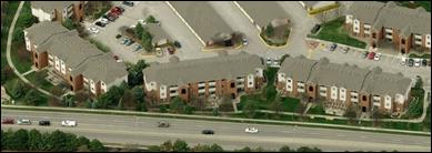 Figure 31 is a aerial photo closup of three-story apartments in Zone W5 of 108th Street project.