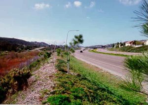 Photo of a noise berm