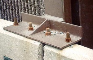 Photo showing an expansion joint to accommodate expansion along a bridge for structure-mounted barriers