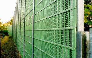 Photo of a plastic sound absorptive panel