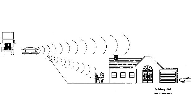 Raising or lowering a roadway relative to nearby receivers can affect the noise level