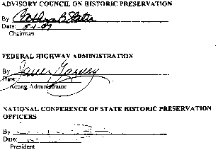 Signatures of Cathryn Slater, Jane Garvey, and Judith Bitner