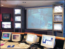 Photo of Denver's traffic signal system room
