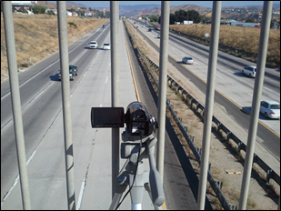 Title: Location of camera set up and videotaping - Description: Image of videotaping