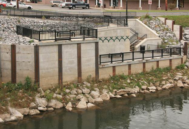 Photo of pedestrian / fishing platform.