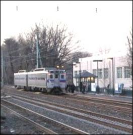 A commuter rail line pass-by is included in the pre-construction noise measurement of background levels. 