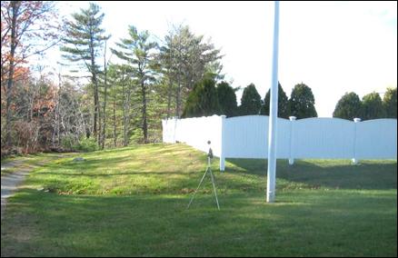A noise analysis using a sound level meter of pre-construction background sound levels at the property line; many noise ordinances consider property line sound levels.