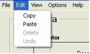 Figure 3. Edit Menu