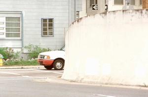 Photo of a barrier that blocks site distance.