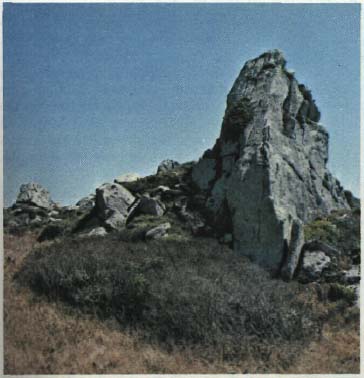 photo of a mountain top with rock