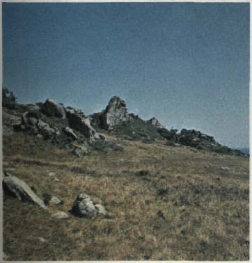photo of a mountain top with rock