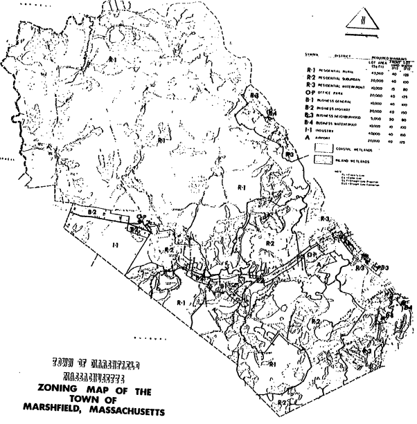 Zoning Areas marked are Residential, Office Park, Business, Industry, and Airport.