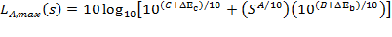 Equation 1: REMELs Model for Overall A-weighted Level