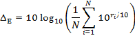 Equation 2: Adjustment from Level Mean to Energy Mean