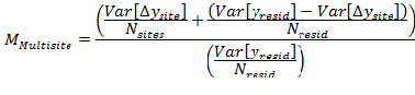 Equation 6: Total Variance