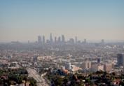Smog over Los Angeles, CA 