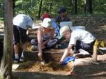 Children participating in public outreach in Colchester, VT.