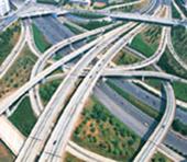 Highway underpasses and overpasses.