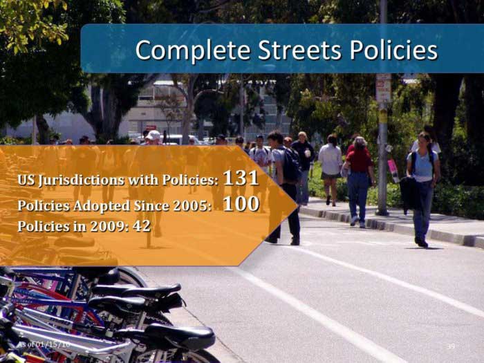 US Jurisdictions with Policies: 131. Policies Adopted since 2005: 100. Policies in 2009: 42.