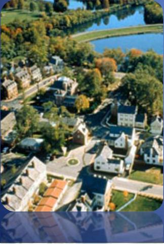 aerial view of a community