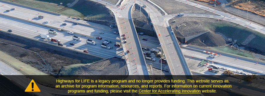 Highways for LIFE - image of road construction