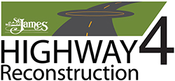 St. James Highway 4 Reconstruction Logo