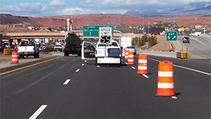 Photo of construction zone in Utah