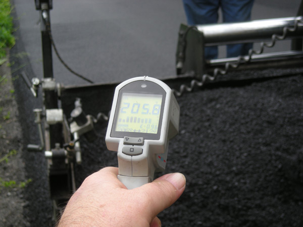 Photo of Warm Mix Asphalt Temperature Measurement